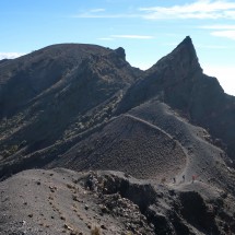 The trail on the crater rim